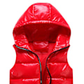 Miniatyrbilde 2 av 2: liktaa Unisex hiny Vanntett Ermeløs Jakke Lett Vattert Vest - Rød Red S