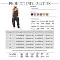 Miniatyrbilde 2 av 3: Ermeløs jumpsuit med vide ben og store lommer - Sommerklær Casual Loungewear M B