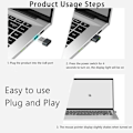 Miniatyrbild 8 av 8: USB Mouse Jiggler Oupptäckbar Mouse Mover black