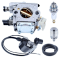 Pikkukuva 3 / 4: Kaasutin sytytyspuolalla -sarja Sopii Husqvarna 50 51 55 Rancher -moottorisahaan Rancher WT-170-1 WT-170 503281504 Carb