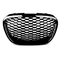 Miniatyrbilde 1 av 4: Glans/matt Svart Front Honeycomb Grill Mesh Badgeless Grill For Seat Leon Mk2 1p Altea Toledo Mk3 2004-2009 Frontfanger Gri Glossy Black