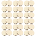 Miniatyrbillede 1 af 2: 50 stk. Runde Træskiver Runde Hjørner Træudskæringer Gravering Træskiver Trærunde Håndværk Træ C Beige Beige 4CM