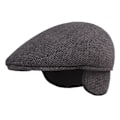 Miniatyrbillede 3 af 5: Basker Mellemaldrende og ældre Basker Fortykket øreklapper Peaked Cap Retro Advance Hatte Herrehue Lysegrå Light gray L