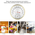 Miniatyrbilde 3 av 5: Bastutermometer i metall, rund termometer hygrometer fuktmåler-termometer for badstue