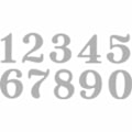 Pikkukuva 2 / 2: Sapluuna - Pienet numerot - 1,9 x 0,8 cm - Juhlakoriste - Sekalainen - Metalli