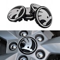 Pikkukuva 1 / 5: 4-Pakka - Skoda Keskikupit / Pyörännavan Embleemi - Auto 80 65 mm