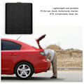 Miniatyrbillede 7 af 8: Bærbar Solcellelader 12V 20W Monokrystallinsk Dobbelt USB-udgang Batterilader til Campingvogn Bil Båd