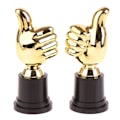 Miniatyrbillede 5 af 8: 1. Præmie Trofæer Belønning Tommelfinger Trofælegetøj Børnekonkurrence Guld one size Gold Gold one size