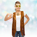 Miniatyrbilde 4 av 5: Nytt Beste 5-delers Hippie Kostymetilbehør for Kvinner, 60-talls 70-talls Fancy Dress Hippie Sett Nytt (FMY) B1