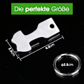 Miniatyrbillede 5 af 5: Rustfrit Stål Caddy Token Nøgle - Aftagelig Token Caddy Nøglering (3
