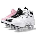Miniatyrbilde 2 av 7: Unisex Ungdoms Deformasjons Skøyte Sko Fire Hjul Runder Med Rulleskøyter Sko Casual Sneakers Deform Rullesko Aubur Auburn 40 Foot length25cm