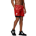 Miniatyrbillede 4 af 5: 2 i 1 løbeshorts med telefonlomme Gym Workout Hurtigtørrende herreshorts 5 tommer Rød Red Medium
