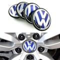 Miniatyrbilde 1 av 8: 4-pakning - Volkswagen VW Navkapsler - Bil Sølv 56 mm