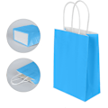 Miniatyrbilde 2 av 5: Papirposer for fest, 12 stk gave- og godteposer med håndtak, blå kraftpapirposer for barnebursdag, fødselsdag, bryllup, jul (150x80x210mm) Blue