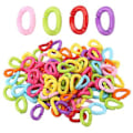 Miniatyrbild 4 av 5: 100 st Plastfågel C-clips Krokar Kedjelänkar DIY Papegojleksaker Blandade Färger
