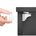 Miniatyrbilde 1 av 4: 4-Pakning - Magnetisk Barnelås for Luker & Dører - Lås White Vit