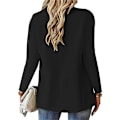 Miniatyrbild 2 av 3: Kvinnors Blazer Business Casual Blazers Långärmad Knapp Ned Blazer Jacka BLACK BLACK 2XL