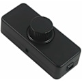 Miniatyrbillede 1 af 5: 3-100W LED bagkant dimmer (roterende variator), bruges til dæmpbare LED, glødepære, halogenpære, 220-240V, ENTRUCTER CE, Sort