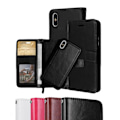 Miniatyrbilde 1 av 2: iPhone Xs Max - Etui / Magnet Shell 2 i 1 - Velg farge! Svart Black Black