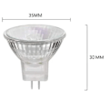 Miniatyrbilde 2 av 3: MR11 halogenlampe, 20W 12V MR11 halogenlampe, høy fargegjengivelsesindeks, 6 stk
