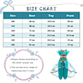 Miniatyrbillede 7 af 7: Pige paryk, Aladdin prinsesse kostume, jule fødselsdagsfest, Halloween karneval, cosplay, børnetøj 110cm