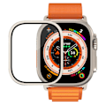 Miniatyrbilde 3 av 5: Skjermbeskytter for Apple Watch Ultra 49mm Tilbehør Metallstøtfanger+herdet glassdeksel HD iWatch Ultra 49mm OrangeB OrangeB For Ultra 49mm