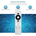 Miniatyrbilde 5 av 5: Ersättningsfjernkontroll for / Km2 for Km2 4k sertifisert stemme Android TV Box