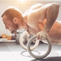 Miniatyrbilde 5 av 7: Gymnastikkringer i tre med opphengsremmer - sett med 2-6 meter lange - Justerbare gymnastikkringer - for hjemmesport og fitness