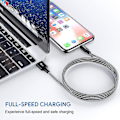 Miniatyrbild 2 av 4: iPhone Laddningskabel 4-pack 3ft/1m Lightning-kabel Nylonflätad iPhone-kabel USB-synkkabel Snabb
