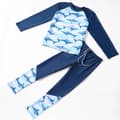 Børnebadedragt til drenge, langærmet todelt sæt, hurtig 2641# M (30-40 catties)
