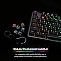 Miniatyrbilde 4 av 8: Tecware Phantom 87-Tasters Mekanisk Tastatur, RGB-lys, Outemu