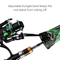 Miniatyrbilde 5 av 5: Bassdash Fiske Stang Etui Beskyttende Stang Oppbevaring for Casting og Spinning Black Red