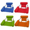 Miniatyrbillede 2 af 10: Flydende Stol Poolstole Oppustelig Lazy Water Bed Lounge Chair Orange blue