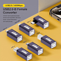 Miniatyrbillede 8 af 10: USB-B til Type-C Konverter MIDI Adapter USB-B TIL MICRO USB-B to Micro USB USB-B to Micro USB