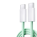 Pikkukuva 1 / 5: 2023 Alkuperäinen USB C -kaapeli iPhone 15 Pro Max iPad PD 65W 45W 25W Turbo -latauskaapeli Type C -pikalataus Samsung S23 S22 vihreä Green 1m