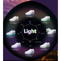 Miniatyrbillede 2 af 5: USB Opladning Lysende Sko Sports LED Sko Dance Sneakers Hvid White 40