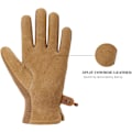 Miniatyrbillede 2 af 6: Havearbejdshandsker til kvinder - Fleksible & Holdbare, Åndbare Utility Arbejdshandsker, Robust Læder Havehandsker (Small, khaki)