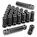 Pikkukuva 1 / 5: M14x1.5 Pyöränmutterit 24 kpl 14mmx1.5 7 Spline Drive Awl Kartio Pyöränmutterit 2 Tuumaa Pitkä Musta 2:lla