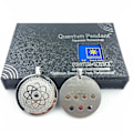 Miniatyrbillede 1 af 5: Quantum Science Skalar Energi Halskæde for Sundhed Ro Rustfrit Stål Germanium Sten Vedhæng til Mænd Kvinder Far Mor [GGL] Silver with box