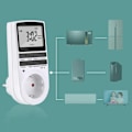 Miniatyrbillede 3 af 5: 1 x Digital Timer Ur, Timer Stikkontakt Digital Stikkontakt med Stort LCD Display og 10 x Programmerbare Programmer og Tilfældig Anti-Tyveri Digital Timer