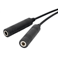 Miniatyrbillede 5 af 5: GA Dobbeltstik til Airbus 5 Pin XLR Adapter Sort Aviation Hovedtelefonkabel Universal til Aviation Com_xx