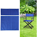 Miniatyrbild 5 av 8: 994338 Canvas Stolsöverdrag, 1 Set Regissörsstol Canvas Ersättningssits Tyg Heminredning Möbeltillbehör (Blå) Blue