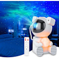 Miniatyrbilde 1 av 5: Astronaut Galaxy-projektor, Stjerneprojektor med Timer og Fjernkontroll, Galaxy-projektor med Månelampe, LED Nebula Nattelys