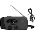 Miniatyrbild 4 av 9: Veva Radio med Handvev, Solladdning, LED-ficklampa, Bärbar FM AM WB USB-radio