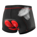 Miniatyrbillede 2 af 5: Åndbare cykelshorts cykelundertøj Gel Pad - Sort Black M
