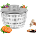 Miniatyrbillede 1 af 5: Elektrisk Salatslynge, 4000 ml Trådløs USB Genopladelig Salatspinner Dehydrator