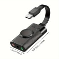 Pikkukuva 2 / 5: USB-ääniadapteri, USB-äänikortti, Ulkoinen äänikortti äänenvoimakkuuden säädöllä