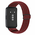 Miniatyrbillede 1 af 4: Armbånd til Huawei Band 8 i bohemisk stil, elastisk nylon smartwatch-armbånd, erstatningsarmbånd vinrød, vin R Wine red, Wine Red Huawei Band 8
