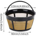 Miniatyrbilde 2 av 5: Kaffefilter Universal Permanent Kaffefilter Gjenbrukbar mesh, kaffefilter Fin mesh, Gjenbrukbar kaffefilter
