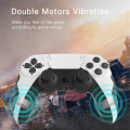 Miniatyrbillede 5 af 5: Trådløs Gamepad Bluetooth Controller Dobbelt Vibration PC Joystick Til PS4 PS3 Konsol PC Seks Akse Gyroskop Med Touchpad